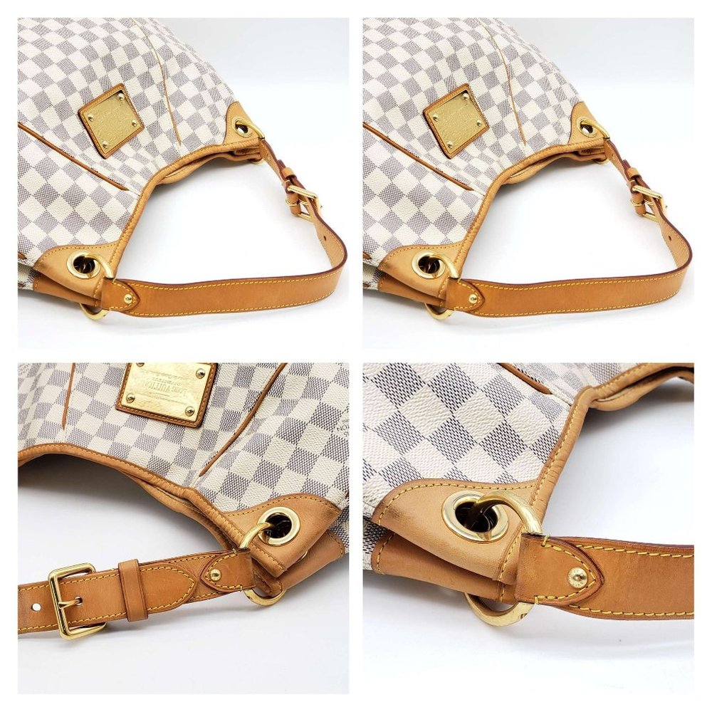100% Authentic Louis Vuitton Galliera PM Damier Azur Hobo Bag - Picture 8 of 16